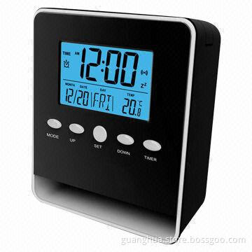Cheap Clock with Alarm Snooze Backlight Function, Measures 8.3 x 4.4 x 9.4cm